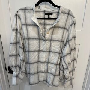 Banana Republic Plaid flannel button down
